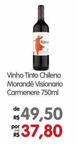 Zona Sul Vinho tinto chileno morandé visionario carmenere oferta