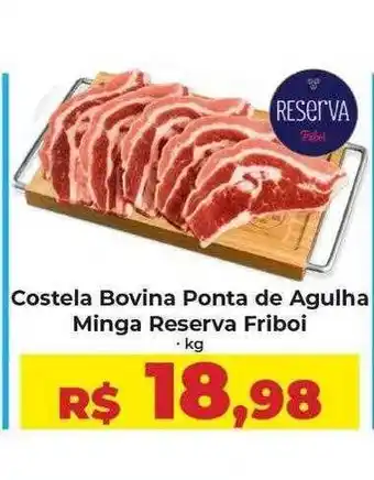 Rebouças Supermercados Costela bovina ponta de agulha minga reserva friboi oferta