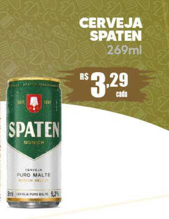 Supermercado Precito Cerveja Spaten 269ml oferta