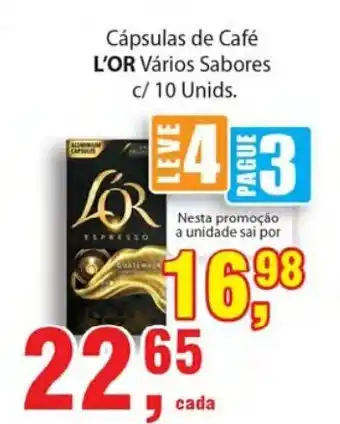Supermercados Mundial Capsulas de Cafe L'or oferta