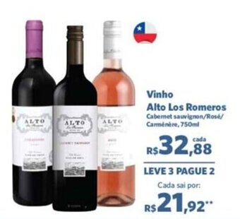 Sam's Club Vinho Alto Los Romeros 750ml oferta