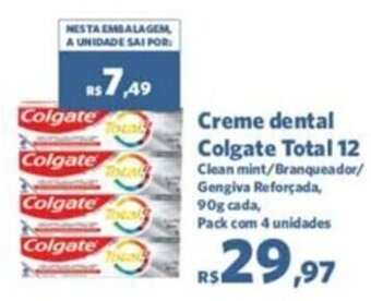 Sam's Club Creme Dental Colgate Total 12 90g oferta
