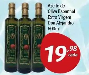 Azeite de oliva espanhol extra virgem don alejandro