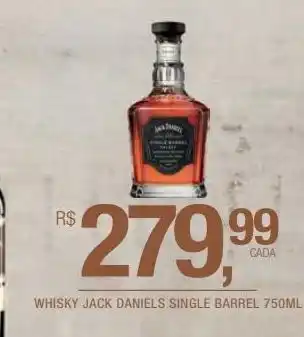 DB Supermercados Whisky jack daniels single barrel 750m oferta