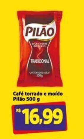 Extra Supermercado Café torrado e Moido Pilão 500g oferta