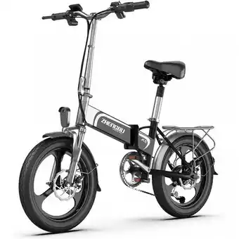 Carrefour Bicicleta elétrica 7 velocidades com freio a disco e luz dianteira, 500w, auloor, cinza oferta