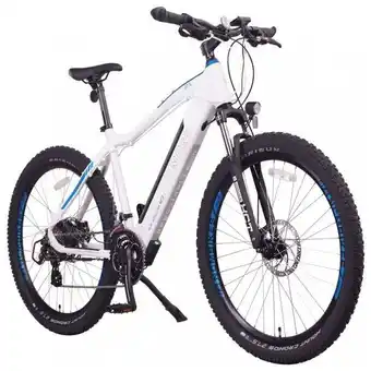 Carrefour Bicicleta elétrica 21 velocidades com freio a disco e luz dianteira traseira, 500w, branca, ncm, branco oferta