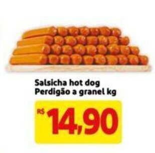 Extra Supermercado Salsicha Hot Dog Perdigão a granel 1kg oferta