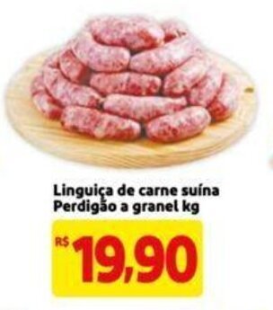 Extra Supermercado Linguiça de carne suina Perdigão a granel 1kg oferta