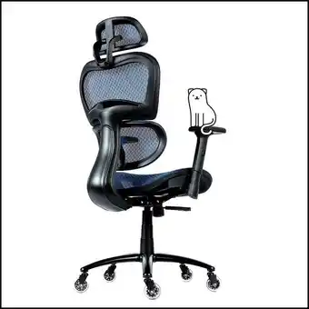Objectchair cadeira de escritório ergonômica csuporte de lombar e rodas de patins