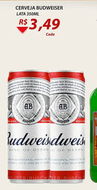 Assaí Atacadista Cerveja Budweiser lata 350ml oferta