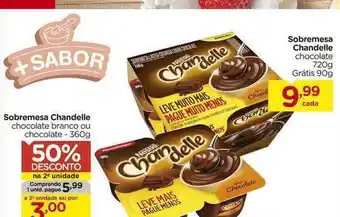 Carrefour Sobremesa Chandelle Chocolate Branco Ou Chocolate 50% De Desconto Na 2a Unidade 360g oferta