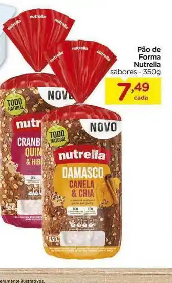 Pão De Forma Nutrella 350g