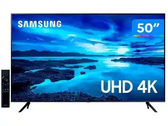 Smart tv 50” crystal 4k samsung 50au7700