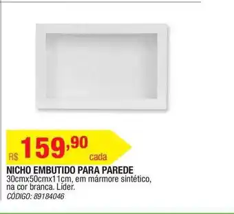 Leroy Merlin Nicho Embutido Para Parede Líder oferta