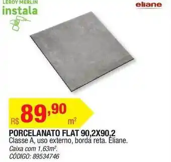 Porcelanto Flat 90.2x90.2 Eliane