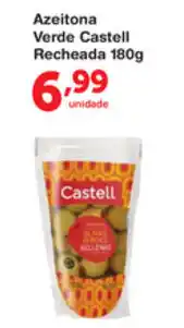 Roldão Azeitona Verde Castell Recheada 180g oferta