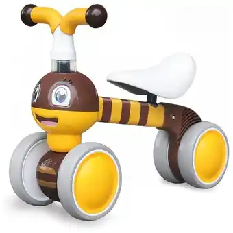 Carrefour Bicicleta sem pedal infantil abelha com 4 rodas para crianças de 1 a 4 anos, e, ygjt , marrom oferta
