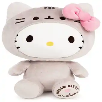 Pelúcia hello kitty para crianças maiores de 1 ano, gund 6062015, branco
