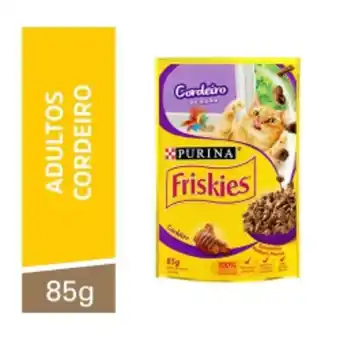 Nestlé® purina® friskies® ração úmida para gatos adultos cordeiro ao molho 85g