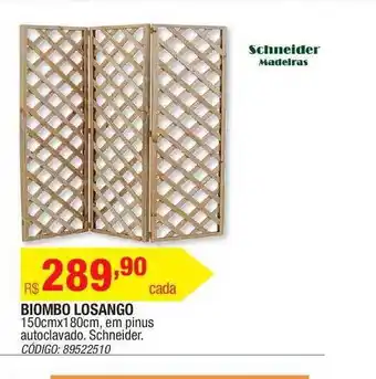 Bimbo Losango Schneider Madeiras