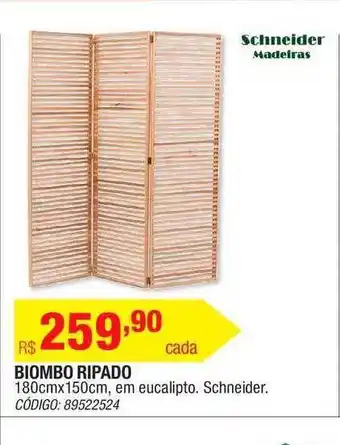 Leroy Merlin Biombo Ripado Schneider Madeiras oferta