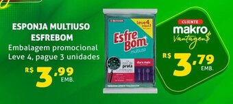 Esponja Multiuso Esfrebom leve 4 pague 3