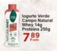 Iogurte verde Campo Natural Whey 14g Proteina 250g