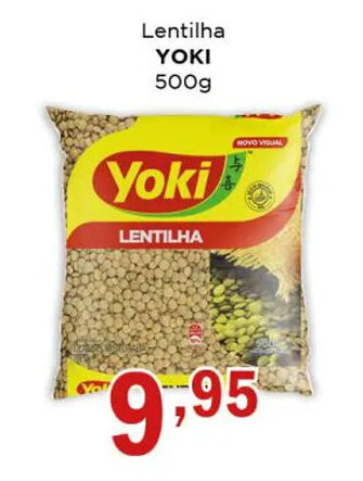 Supermercados Mundial Lentilha Yoki 500g oferta