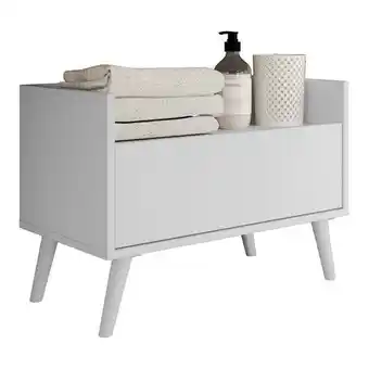 Gabinete de banheiro retrô multimóveis 60 cm fg3624 branco