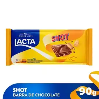 Supermercados Paraná Chocolate shot lacta 90g oferta