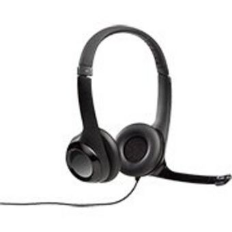 Kalunga Headset com fio usb logitech h390, controle de áudio integra... oferta
