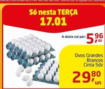 Tenda Atacado Ovos grandes brancos oferta