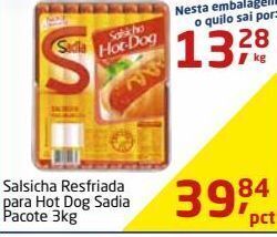 Tenda Atacado Salsicha resfriada para hot dog sadia 3kg oferta