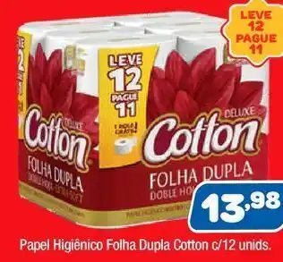 Costazul Supermercados Papel higiênico cotton 12un oferta