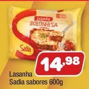 Costazul Supermercados Lasanha sadia 600g oferta