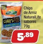 Costazul Supermercados Chips de arroz natural life 70g oferta