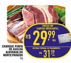 Mercantil Rodrigues Charque ponta de agulha alvorada do norte/paraiso kg oferta