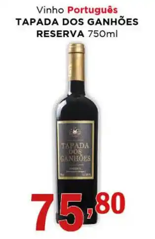 Supermercados Mundial Vinho Portugues Tapada Dos Ganhoes Reserva 750ml oferta