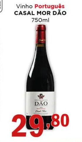 Supermercados Mundial Vinho Portugues Casal Mor Dão 750ml oferta