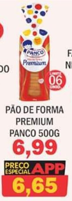 Supermercados Mendonça Pão de Forma Premium Panco 500g oferta