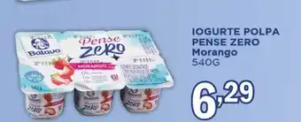 Supermercados Mundial Iogurte Polpa Pense Zero Morango 540g oferta