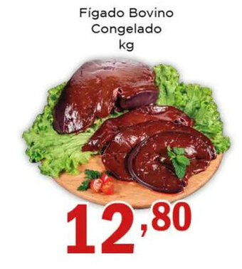 Figado Bovino Congelado 1kg