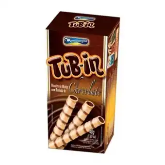 Almeida Mercados Biscoito wafer montevergine tub-in recheado de chocolate pacote 48g oferta