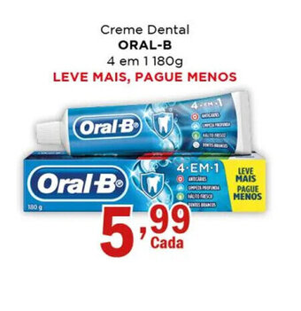 Supermercados Mundial Creme dental Oral B 4 em 1 180g oferta