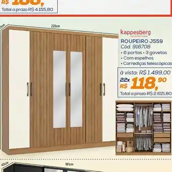 Lojas Colombo Roupeiro oferta