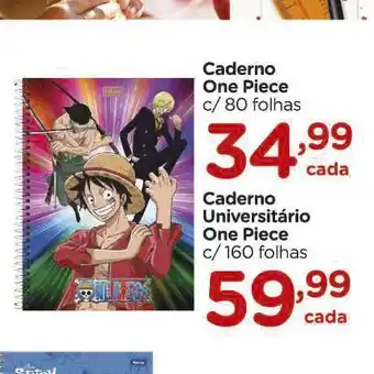 Carrefour Caderno one piece oferta