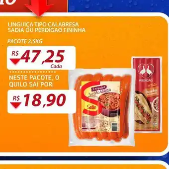 Assaí Atacadista Linguiça tipo calabresa oferta