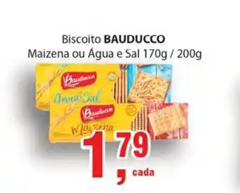 Supermercados Mundial Biscoito Bauducco Maizena ou Agua e Sal 170g/200g oferta