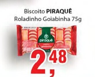 Supermercados Mundial Biscoito Piraque 75g oferta
